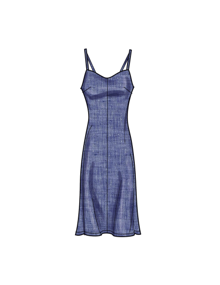 Patron Simplicity 9745.K5 (36-44) - Robe nuisette en trois longueurs