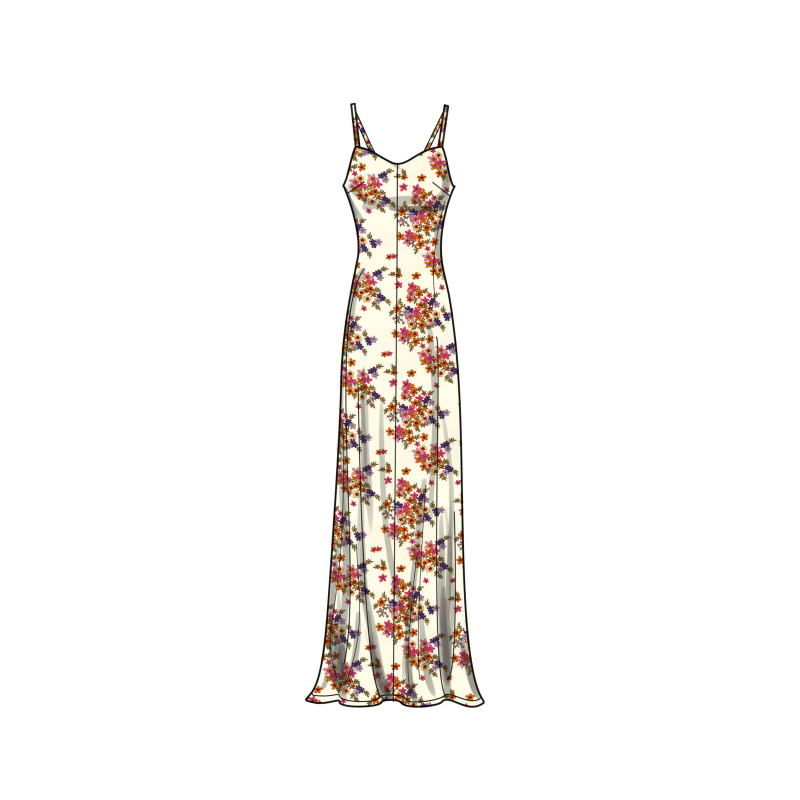 Patron Simplicity 9745.Y5 (46-54) - Robe nuisette en trois longueurs