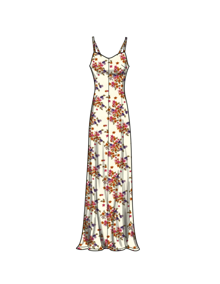 Patron Simplicity 9745.Y5 (46-54) - Robe nuisette en trois longueurs