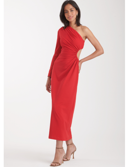 Patron Simplicity 9885.K5 (36-44) - Robe asymétrique à découpes et fronces