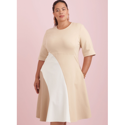 Patron Simplicity 9887.W2 (48-56) - Robe ajustée avec variations de longueur 2
