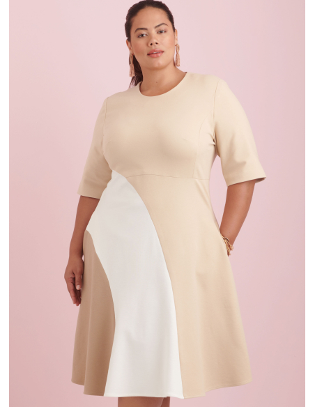 Patron Simplicity 9887.W2 (48-56) - Robe ajustée avec variations de longueur