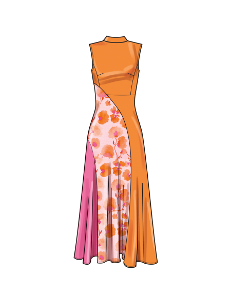 Patron Simplicity 9887.W2 (48-56) - Robe ajustée avec variations de longueur