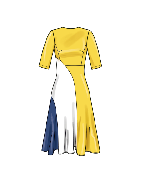 Patron Simplicity 9887.W3 (58-66) - Robe ajustée avec variations de longueur
