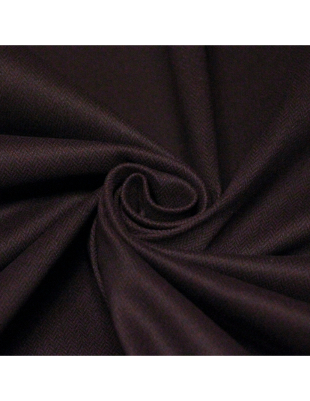 Satin mat coton & élasthanne - Pourpre motif chevron