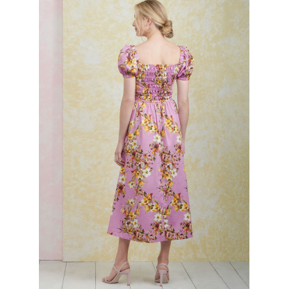 Patron Simplicity 9918.D5 (32-40) - Robe à encolure cœur avec variations de manches et de longueur 2