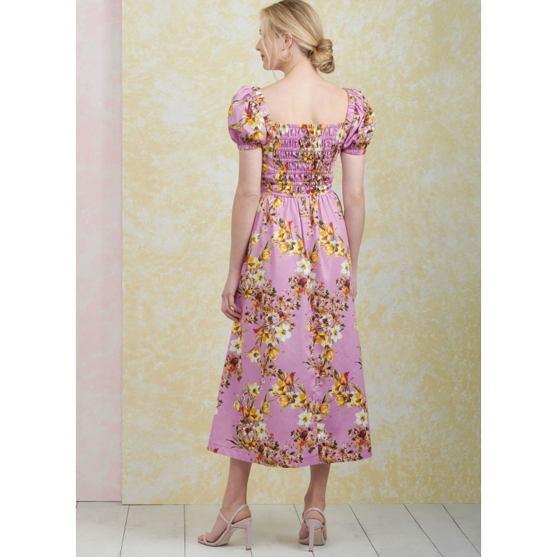 Patron Simplicity 9918.P5 (40-48) - Robe à encolure cœur avec variations de manches et de longueur