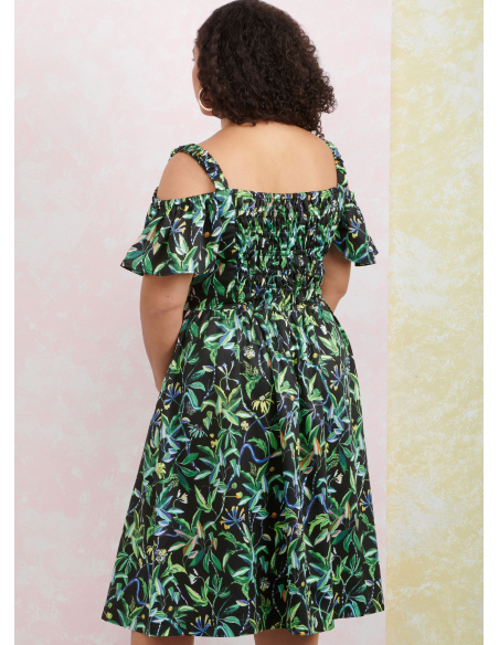 Patron Simplicity 9919.W2 (48-56) - Robe à encolure cœur avec variations de manches et de longueur