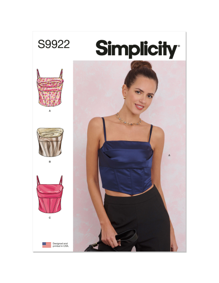 Patron Simplicity 9922.H5 (34-42) - Haut décontracté avec variations de manches