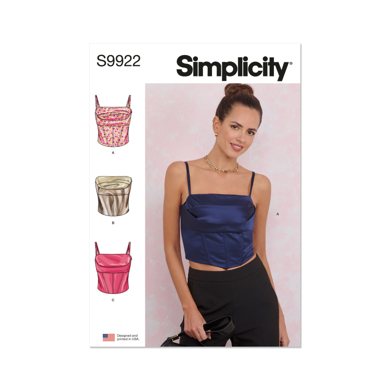 Patron Simplicity 9922.U5 (44-52) - Haut décontracté avec variations de manches