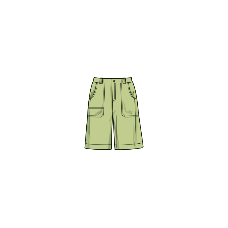 Patron Simplicity 9923.K5 (36-44) - Pantalon et short pour femme avec poches et fermeture éclair