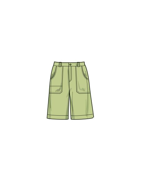 Patron Simplicity 9923.K5 (36-44) - Pantalon et short pour femme avec poches et fermeture éclair