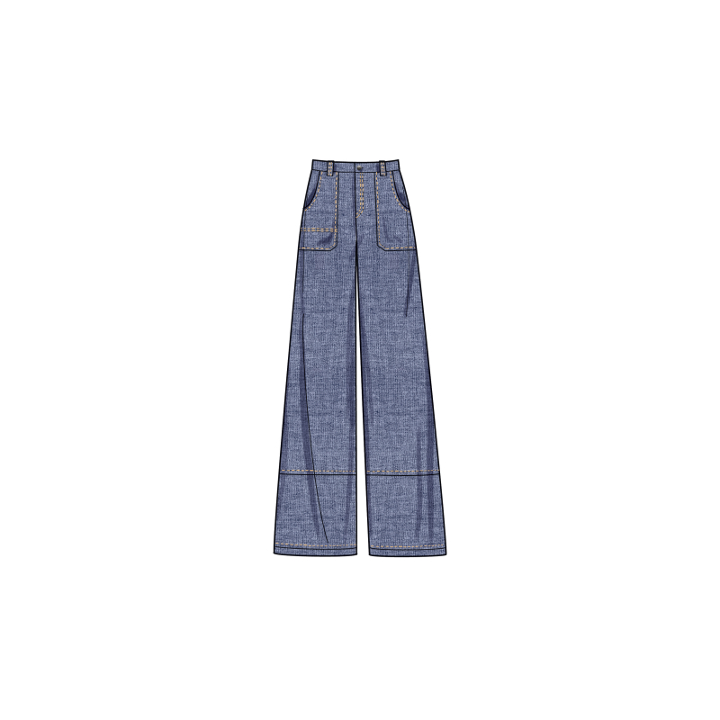 Patron Simplicity 9923.K5 (36-44) - Pantalon et short pour femme avec poches et fermeture éclair