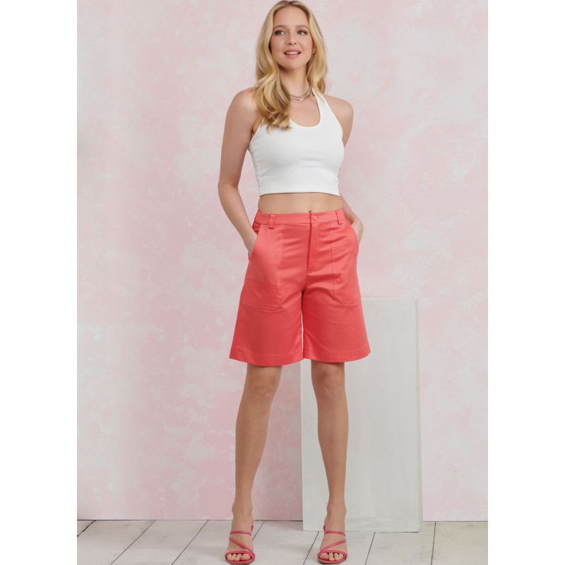 Patron Simplicity 9923.Y5 (46-54) - Pantalon et short pour femme avec poches et fermeture éclair