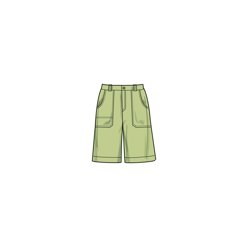 Patron Simplicity 9923.Y5 (46-54) - Pantalon et short pour femme avec poches et fermeture éclair
