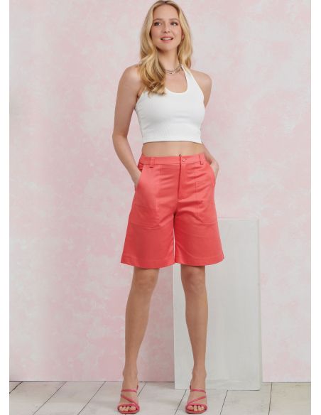 Patron Simplicity 9923.Y5 (46-54) - Pantalon et short pour femme avec poches et fermeture éclair