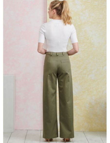 Patron Simplicity 9923.Y5 (46-54) - Pantalon et short pour femme avec poches et fermeture éclair