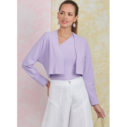 Patron Simplicity 9925.H5 (34-42) - Ensemble pantalon, top asymétrique et boléro pour femme 2