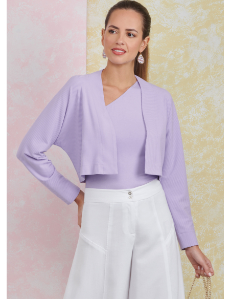 Patron Simplicity 9925.H5 (34-42) - Ensemble pantalon, top asymétrique et boléro pour femme