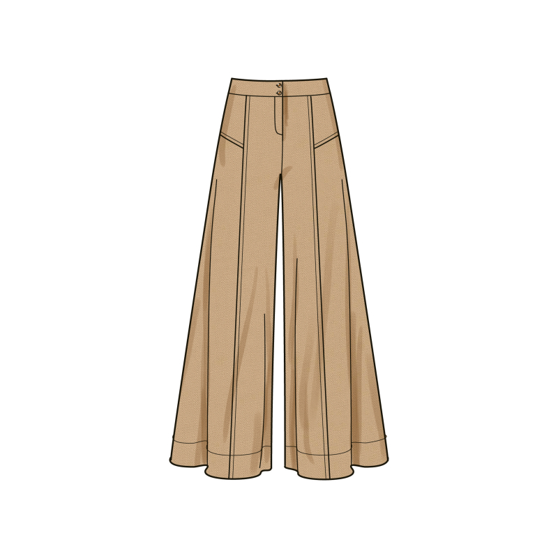 Patron Simplicity 9925.H5 (34-42) - Ensemble pantalon, top asymétrique et boléro pour femme