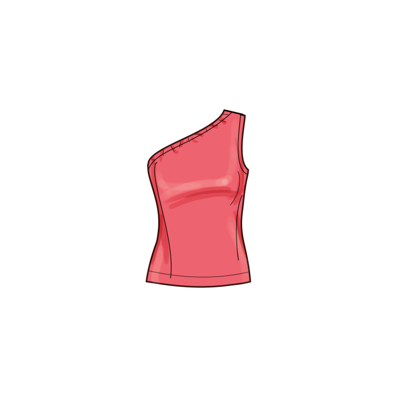 Patron Simplicity 9925.U5 (44-52) - Ensemble pantalon, top asymétrique et boléro pour femme