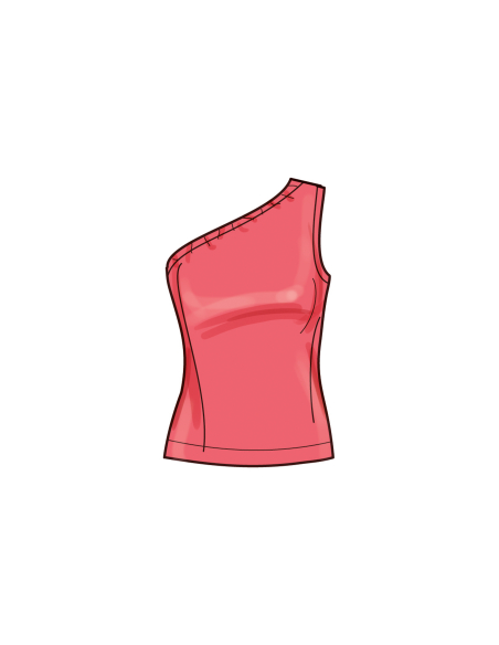 Patron Simplicity 9925.U5 (44-52) - Ensemble pantalon, top asymétrique et boléro pour femme