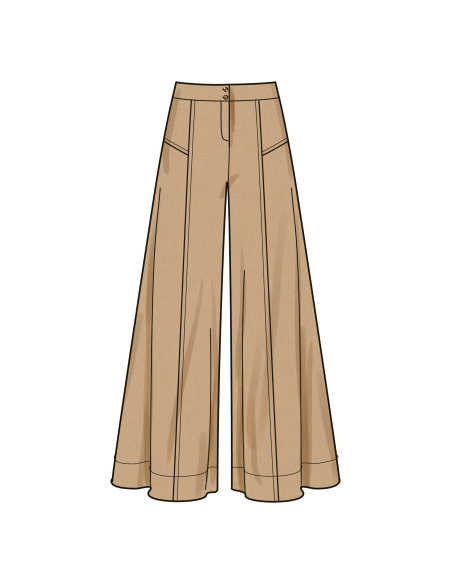 Patron Simplicity 9925.U5 (44-52) - Ensemble pantalon, top asymétrique et boléro pour femme