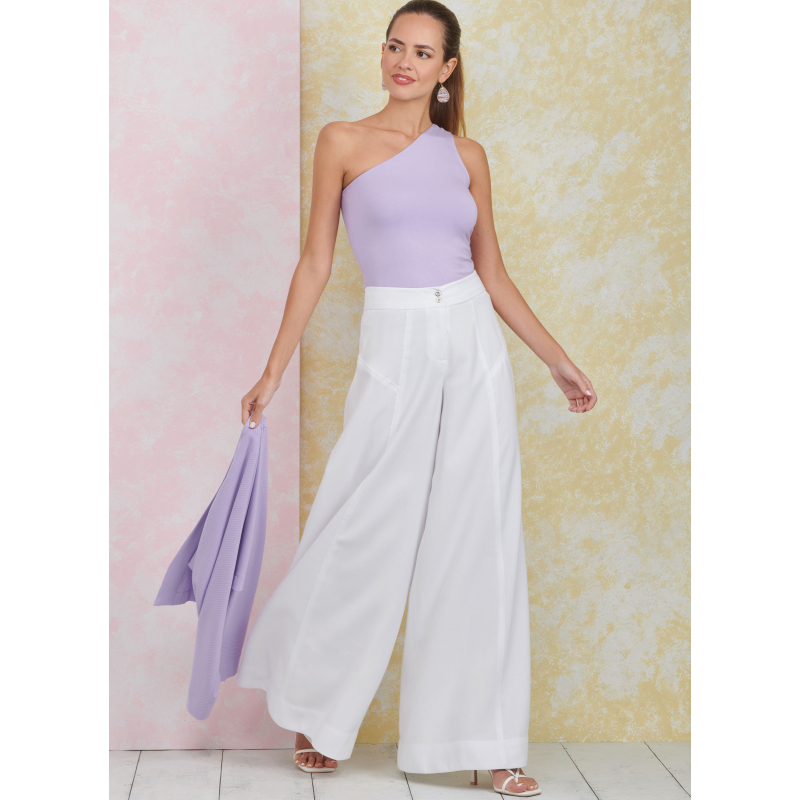 Patron Simplicity 9925.U5 (44-52) - Ensemble pantalon, top asymétrique et boléro pour femme