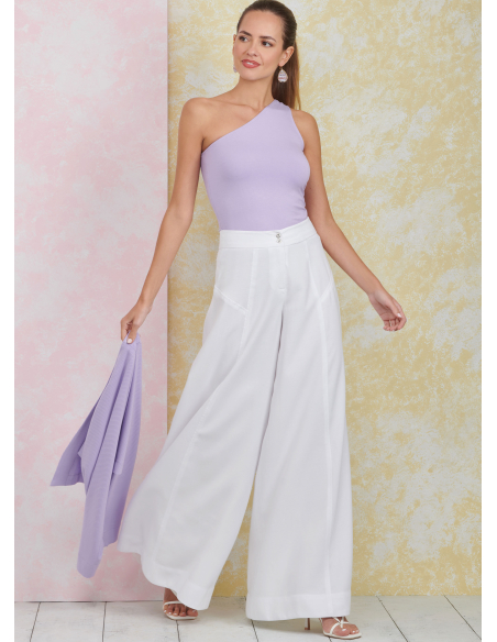 Patron Simplicity 9925.U5 (44-52) - Ensemble pantalon, top asymétrique et boléro pour femme
