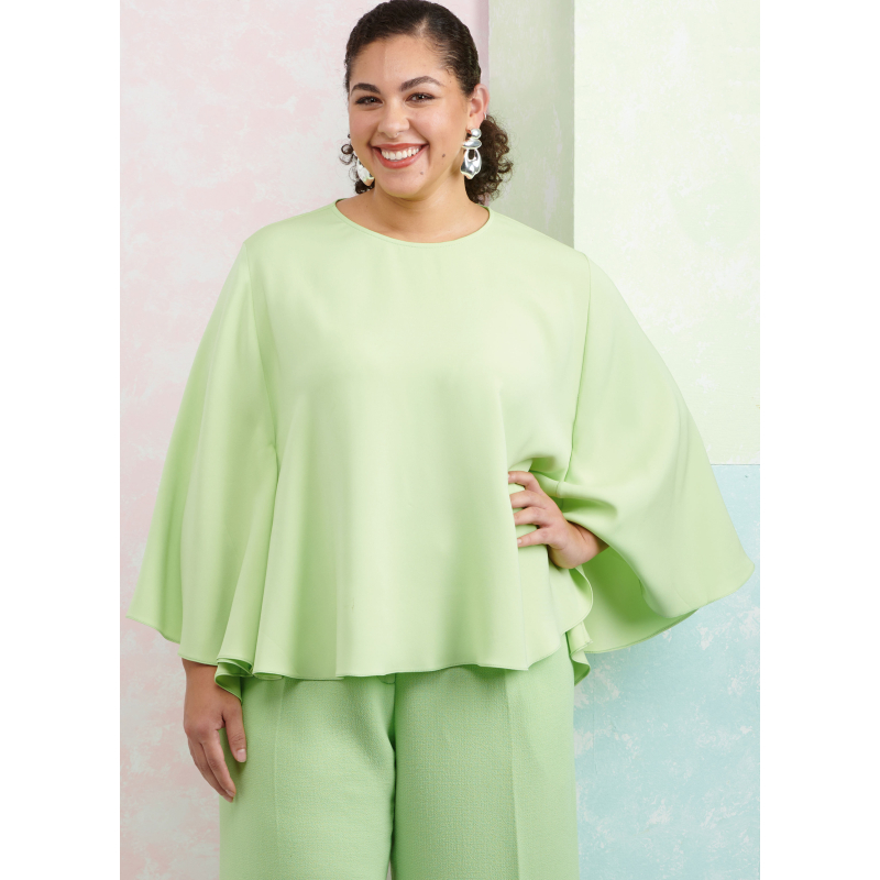 Patron Simplicity 9926.BB (48-56) - Haut ample à manches longues et pantalon large