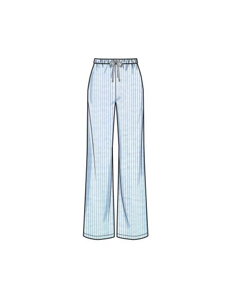 Patron Simplicity 9928.A (32-54) -  Ensemble détente : hauts, pantalons et shorts pour femme