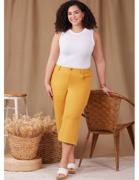 Patron Simplicity 9957.AA (38-46) - Shorts et pantalons pour femmes avec fermeture éclair frontale et poches multiples