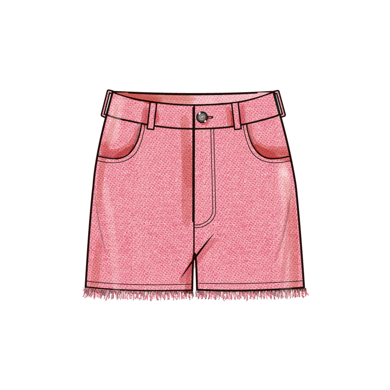 Patron Simplicity 9957.AA (38-46) - Shorts et pantalons pour femmes avec fermeture éclair frontale et poches multiples