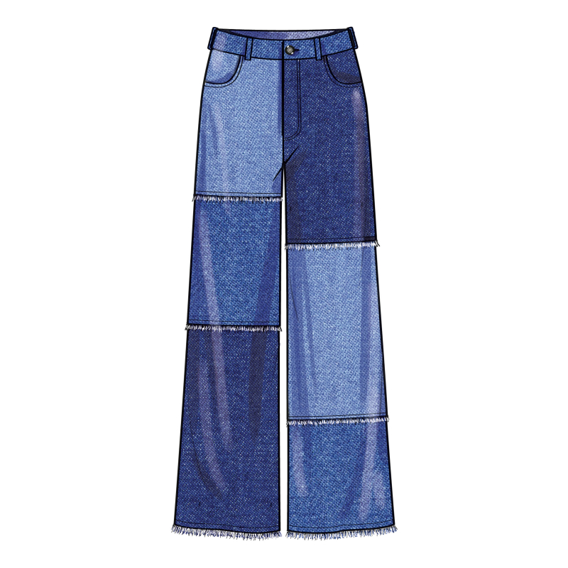Patron Simplicity 9957.AA (38-46) - Shorts et pantalons pour femmes avec fermeture éclair frontale et poches multiples