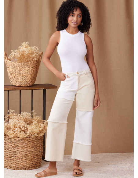 Patron Simplicity 9957.BB (48-56) - Shorts et pantalons pour femmes avec fermeture éclair frontale et poches multiples