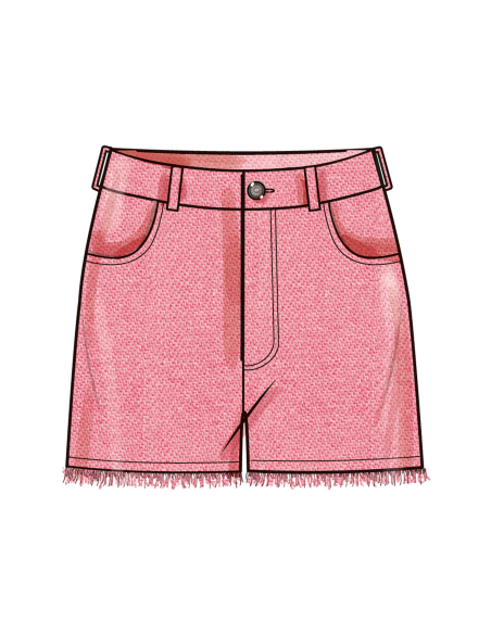 Patron Simplicity 9957.BB (48-56) - Shorts et pantalons pour femmes avec fermeture éclair frontale et poches multiples