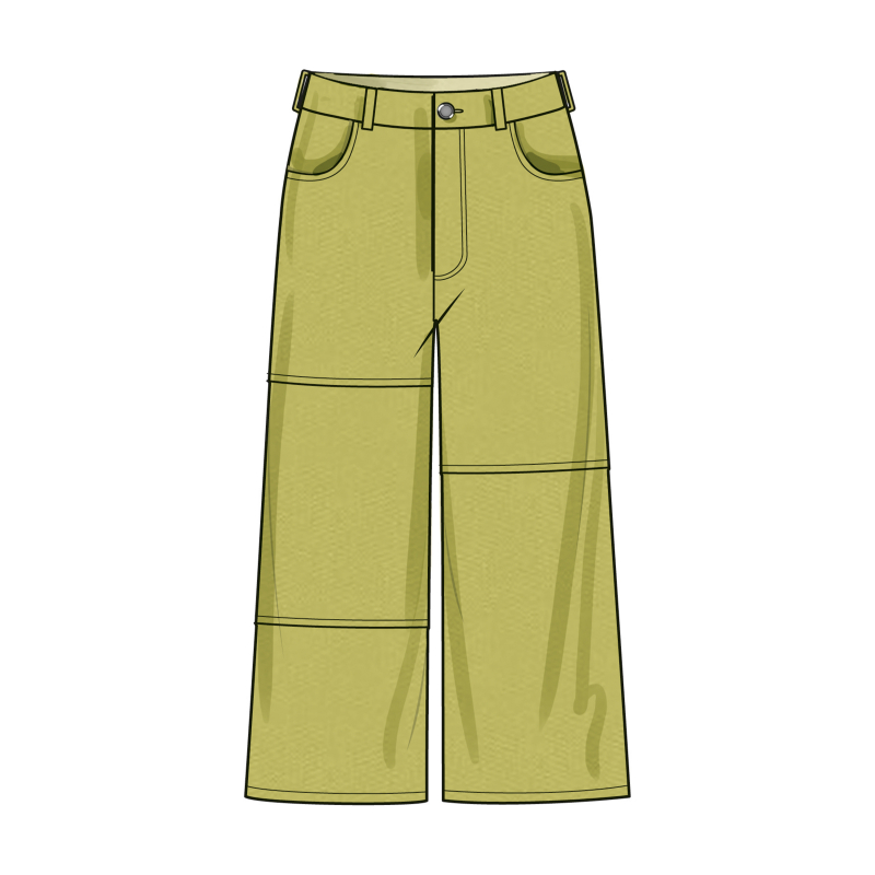 Patron Simplicity 9957.BB (48-56) - Shorts et pantalons pour femmes avec fermeture éclair frontale et poches multiples