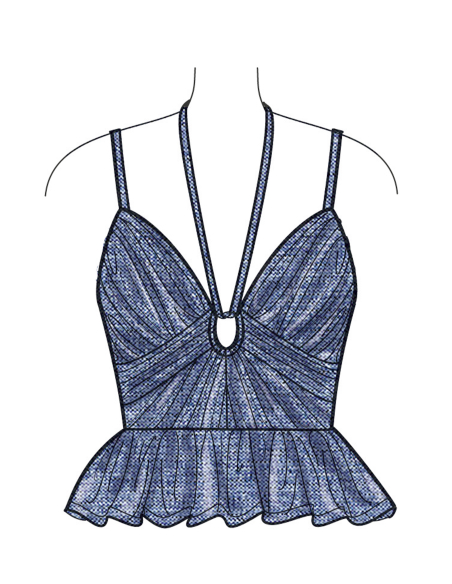 Patron Simplicity 9958.Y5 (46-54) - Ensemble haut ajusté et jupe froncée pour femme