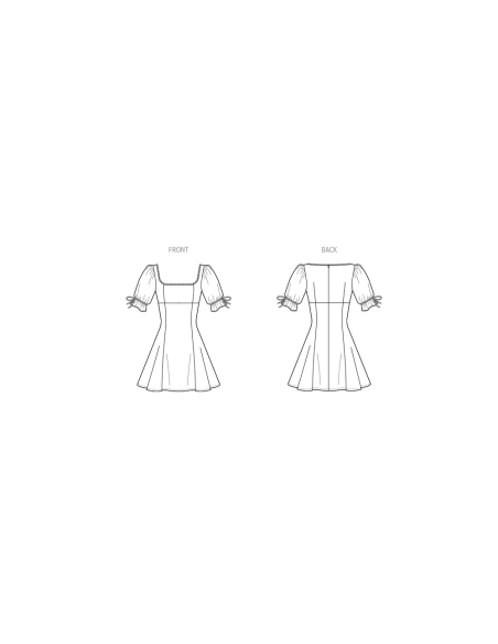 Patron McCall's 8550.H5 (34-42) - Robe évasée