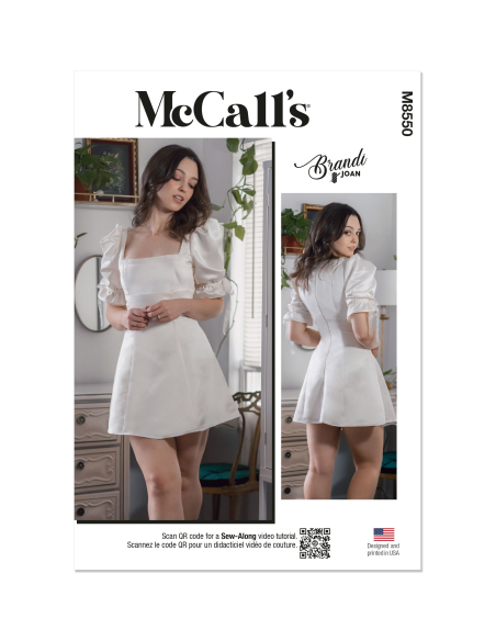 Patron McCall's 8550.H5 (34-42) - Robe évasée