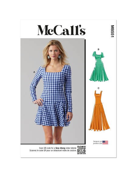 Patron McCall's 8551.D5 (32-40) - Bobe en maille avec variations
