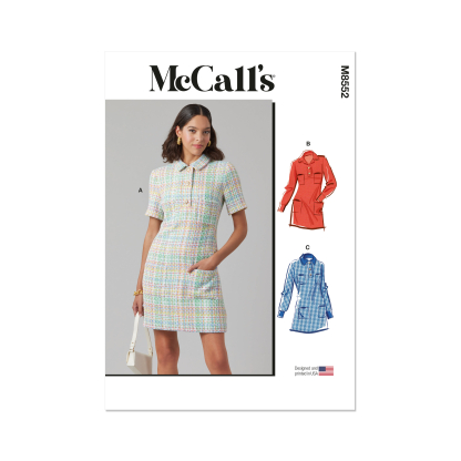 Patron McCall's 8552.Y5 (46-54) - Robe boutonnée