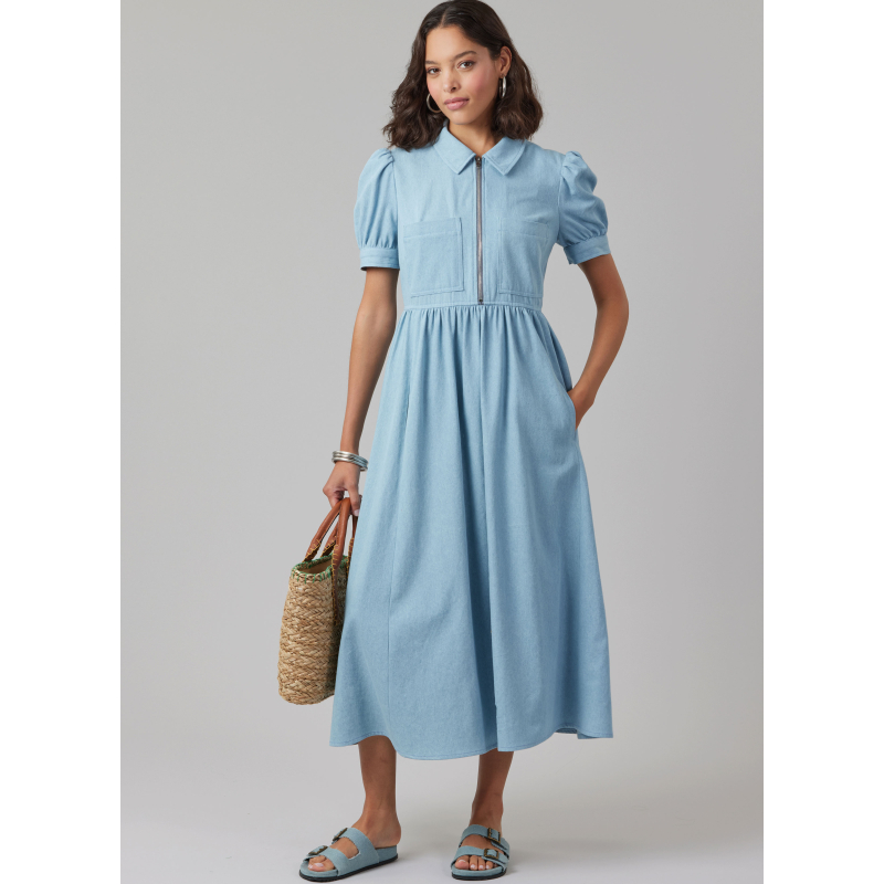 Patron McCall's 8553.H5 (34-42) - Robes à manches et longueur variées