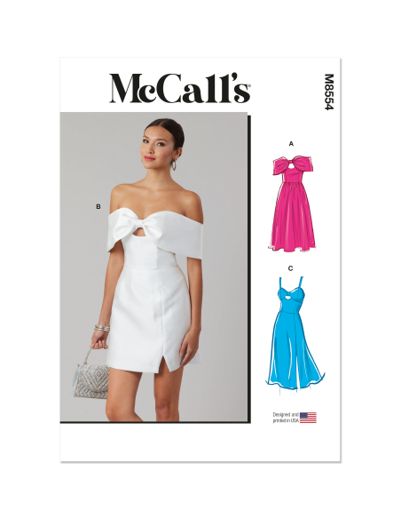 Patron McCall's 8554.K5 (36-44) - Robes avec nœud bustier