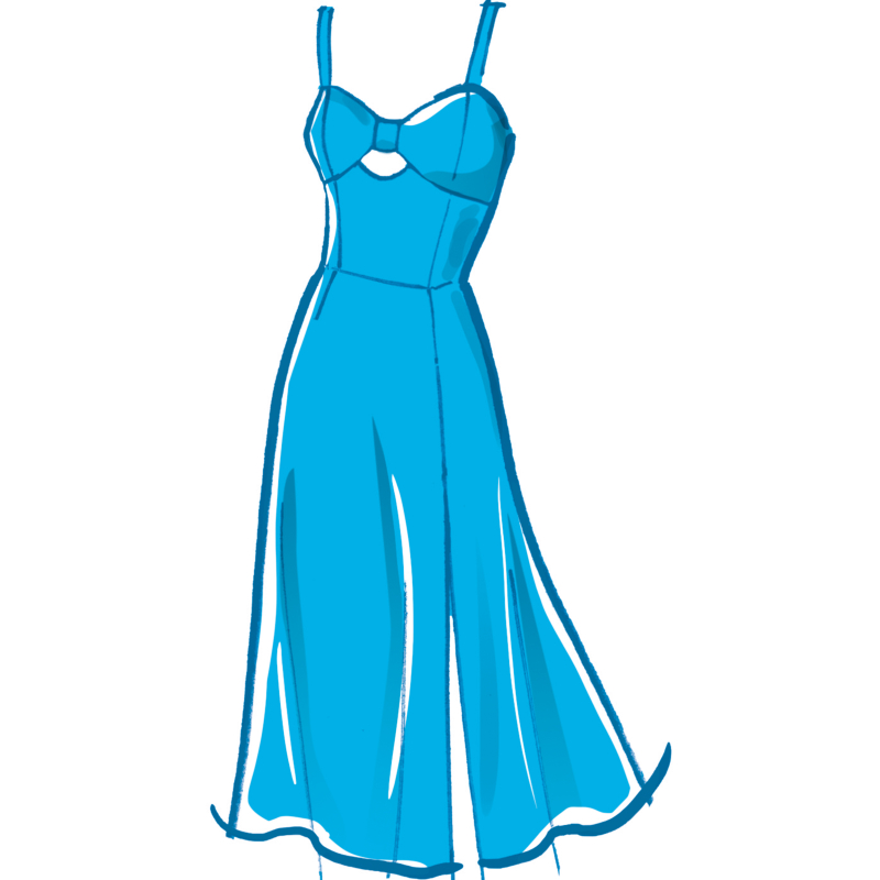 Patron McCall's 8554.Y5 (46-54) - Robes avec nœud bustier