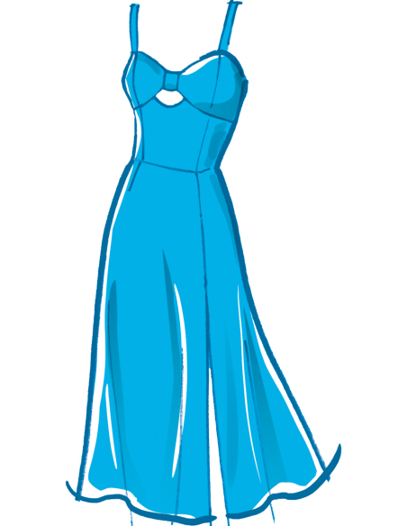 Patron McCall's 8554.Y5 (46-54) - Robes avec nœud bustier