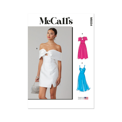 Patron McCall's 8554.Y5 (46-54) - Robes avec nœud bustier