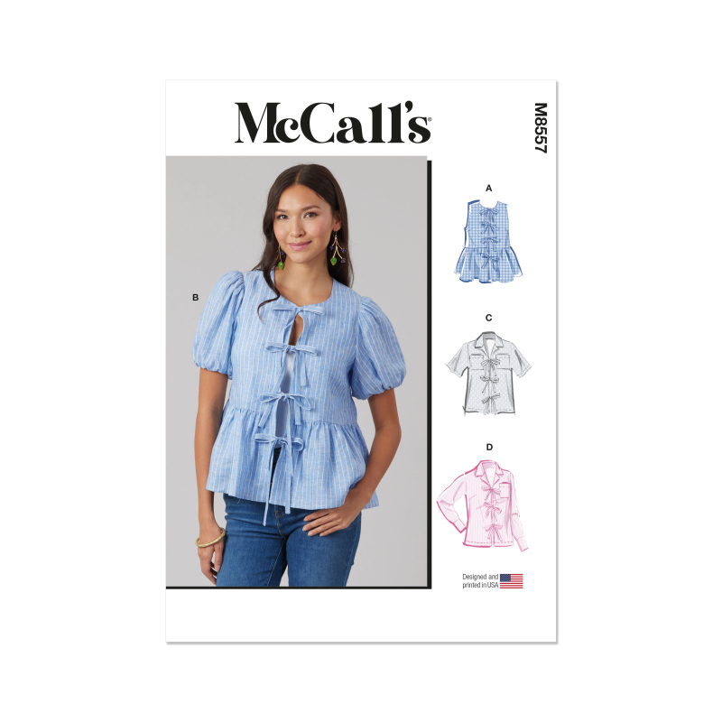 Patron McCall's 8557.AA (38-46) - Blouses à nouettes