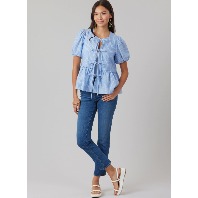 Patron McCall's 8557.BB (50-56) - Blouses à nouettes