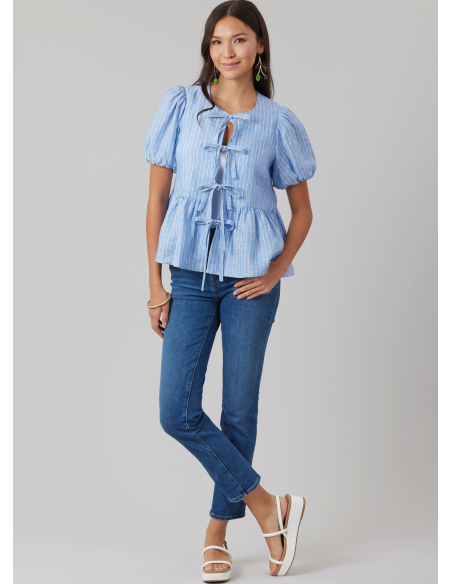 Patron McCall's 8557.BB (50-56) - Blouses à nouettes